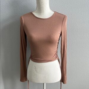 SHEIN Ribbed Long Sleeve Top